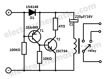 Low Current Relay Switch Circuit