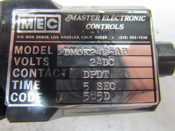 Mec Master Electronic Controls Dm0k24d5ab Time Delay Relay