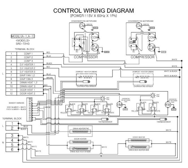 Motor Wiring Sanyo Srd 72hd Control Diagram Lg Heat Pump