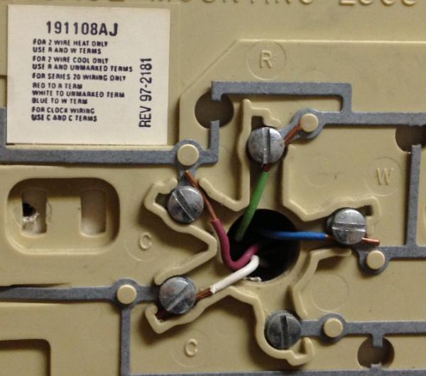 Old Honeywell Heat Only Thermostat Wiring Diagram