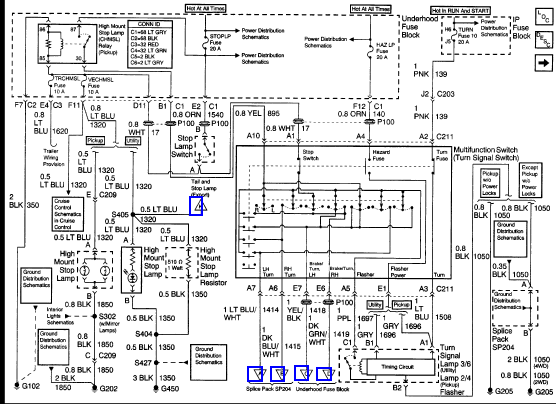 1998 Chevy Silverado Tail Light Wiring Diagram