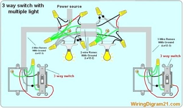 Three Way Light Switch Light Wiring Diagram For Two Three Way Light Switch Light Wiring Diagram For Two