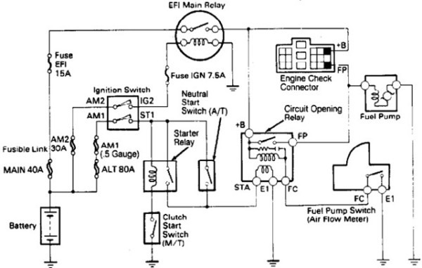 Toyota 4runner Fuel Pump Wiring Diagram Toyota 4runner Fuel Pump Wiring Diagram