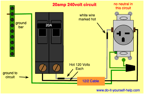 220 Volt Breaker Wiring Diagram