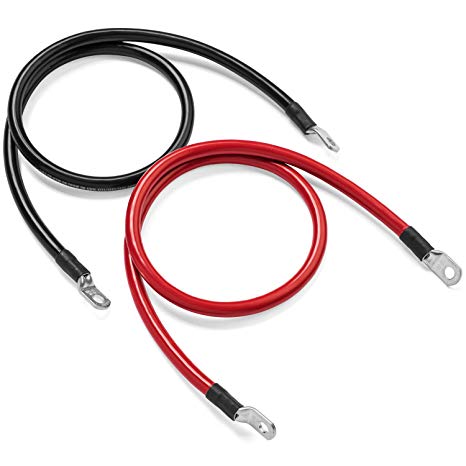 Amazon Com  Spartan Power 6 Foot 2 Gauge Wire 2 Awg Battery Cable