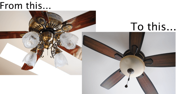 How To Change Light Kit On Ceiling Fan