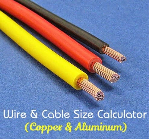 Electrical Wire & Cable Size Calculator (copper & Aluminum)