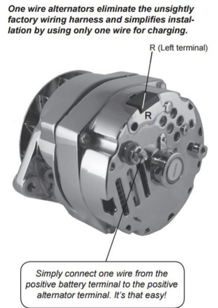 One Wire Alternator Wiring Diagram Mopar One Wire Alternator Wiring Diagram Mopar