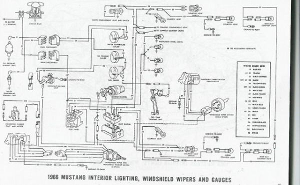 66 Mustang Engine Diagram / LeLu's 66 Mustang: 1966 Mustang Wiring