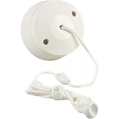 1 Way 6a Ceiling Pull Switch White