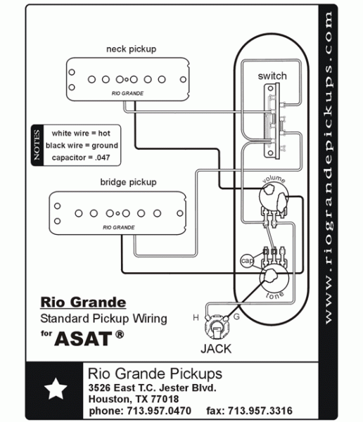 Two Humbucker Wiring Diagram