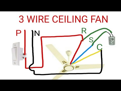 Wiring A Ceiling Fan With 3 Wires