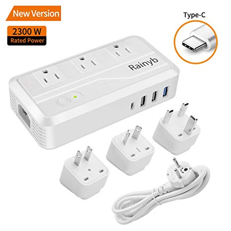 Amazon Com Universal Travel Adapter,rainyb 2300w Power Converter Amazon Com Universal Travel Adapter,rainyb 2300w Power Converter