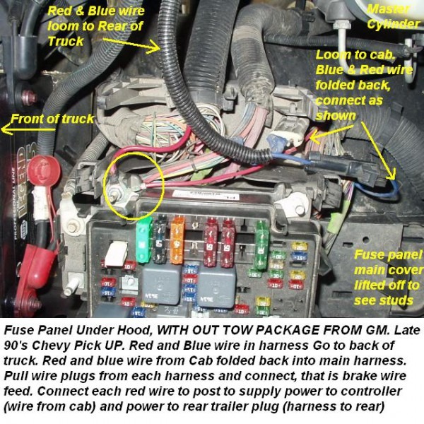 Chevy Brake Controller Install, No Tow Package