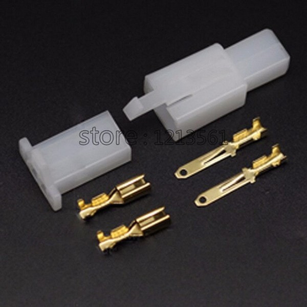 Dhl Free Shipping ,300 Sets 2 8mm 2 Way Pin Electrical Connector