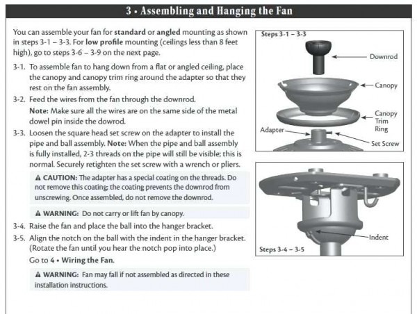 Hampton Bay Ceiling Light Instructions