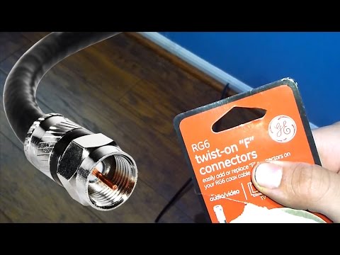 How To Install A Coax Cable F Connector With Common Tools How To Install A Coax Cable F Connector With Common Tools