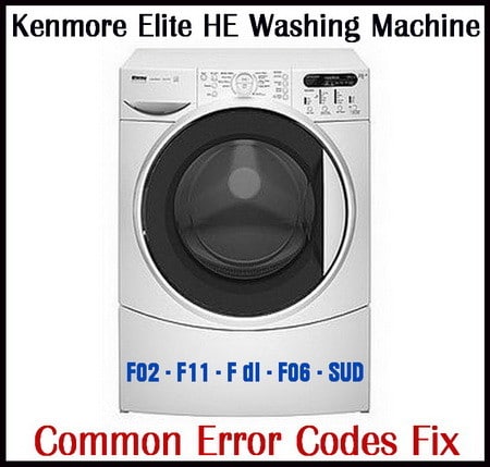 Kenmore Elite He3 Washing Machine Error Codes Fix