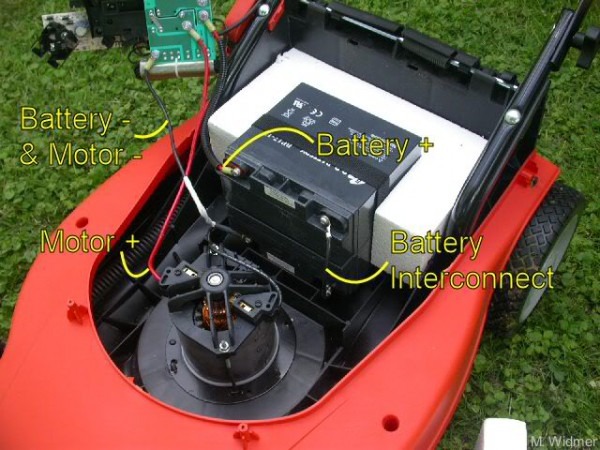 Mark's Electric Mower  Circuit Details