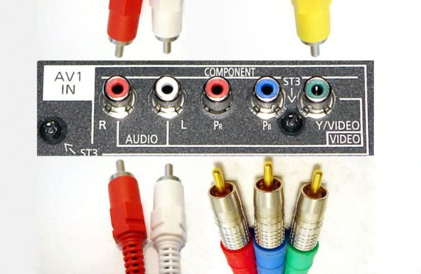 Shared Composite Component Video Input Connections Shared Composite Component Video Input Connections