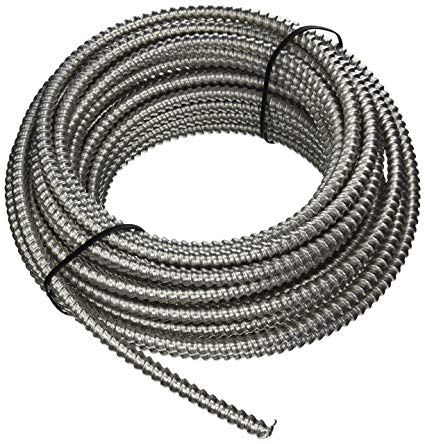 Southwire 68583422 Armolite Solid Metal Clad Cable, 12 3, 50 Ft