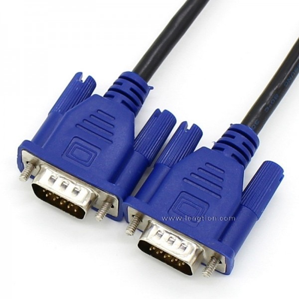 Vga 15 Pin Male To Male Plug Computer Monitor Cable Wire Cord