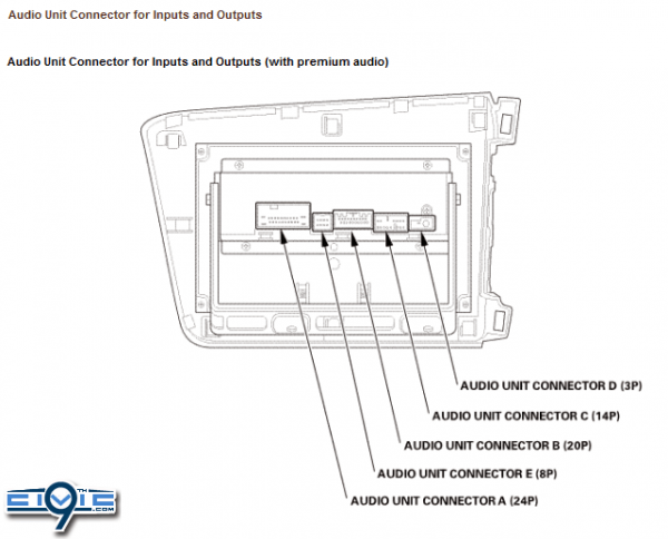 2012 Civic Audio Wiring Guide & Pinouts For Factory Radio