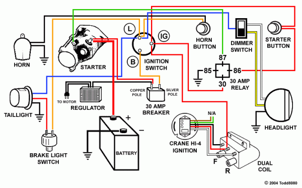 Honda Motorcycle Electrical Wiring Diagram