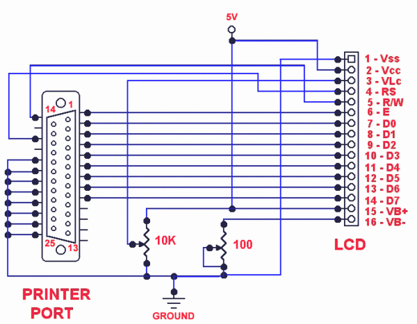Lcd Wire Diagram