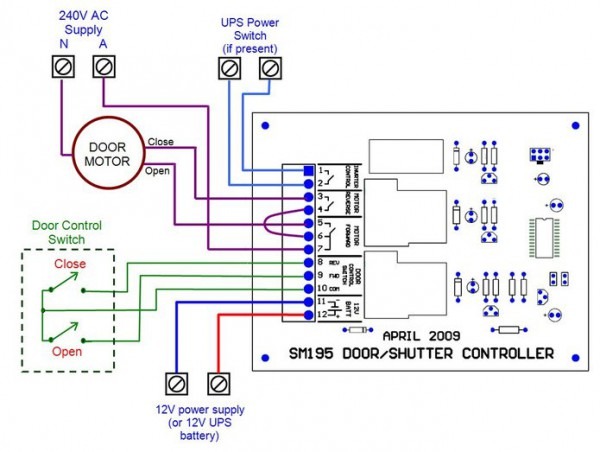 Wiring Diagram For Roller Shutter Door Switch