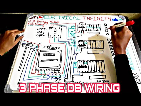 Wiring Of 3 Phase Distribution Board From Energy Meter