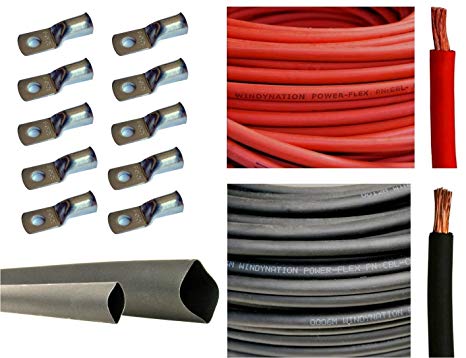 Amazon Com 6 Gauge 6 Awg 10 Feet Red + 10 Feet Black Welding Amazon Com 6 Gauge 6 Awg 10 Feet Red + 10 Feet Black Welding